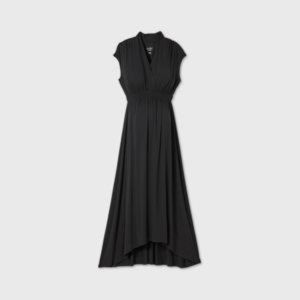 Sleeveless Smocked Maternity Dress